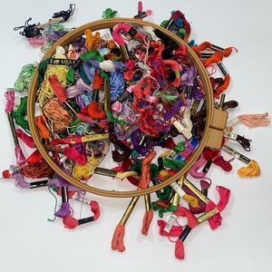 Embroidery Hoop Plastic & Lot FMC Yds Multiple Colors